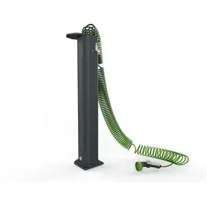 Arkema Design - fontaine solaire aluminium garden surprise anthracite