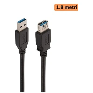 Ewent EC1008 câble USB USB 3.2 Gen 1 (3.1 Gen 1) 1,8 m USB A Noir pas cher