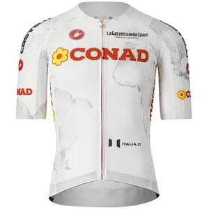 Castelli Maillot manches courtes Race GIRO D'ITALIA Maglia Bianca 2025 pas cher