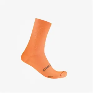 Chaussettes Castelli Espresso 18 orange vif - L-XL