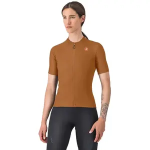 Comparateur de prix : Maillot Castelli Libera 2 manche courte marron toffee femme - S