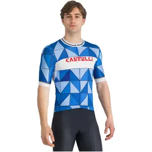 Castelli - Heritage Jersey - Maillot de cyclisme taille S, bleu pas cher