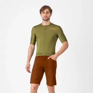 Short Castelli Unlimited Adventure Baggy sans peau de chamois marron - M pas cher