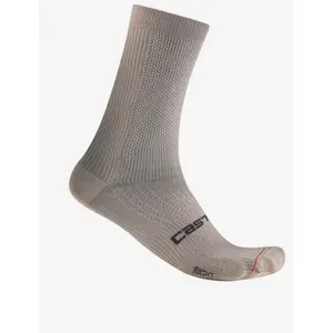 Chaussettes Castelli Espresso 18 gris argile - L-XL pas cher