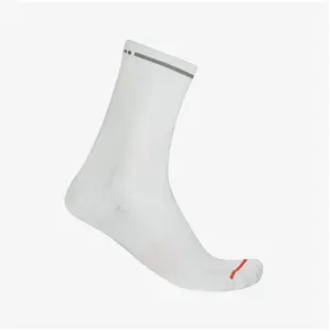 Chaussettes Castelli Premio Evo 18 blanc - S-M pas cher
