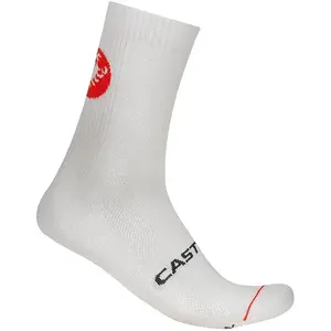 Chaussettes Castelli Entrata 12 blanc - S-M pas cher