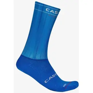 Chaussettes Castelli Fast Feet 4 Rosso Corsa bleu électrique - S-M pas cher