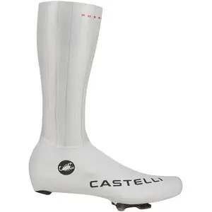 Couvre-chaussures Castelli Fast Feet 4 TT Rosso Corsa blanc - M pas cher