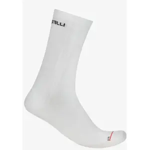 Chaussettes Castelli Aero Race Pro 20 Rosso Corsa blanc - S-M