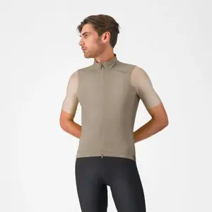 Gilet coupe-vent Castelli Espresso 2 beige - 3XL pas cher