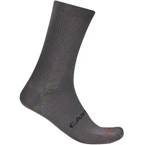 Chaussettes Castelli Espresso 18 gris fumée - XXL pas cher