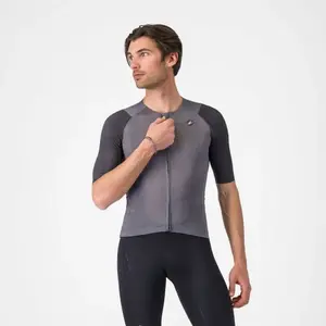 Castelli - Aero Race 8S Jersey - Maillot vélo homme Smoky Gray - XL
