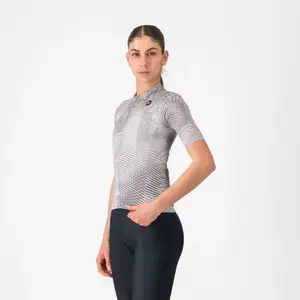 Castelli - Cosmic Vortex Jersey - Maillot vélo femme Gray - M