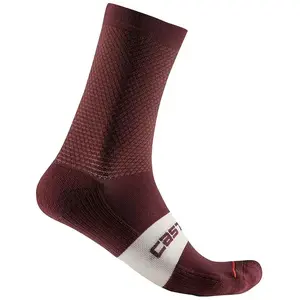 Chaussettes unisexe castelli espresso 15 bordeaux pas cher