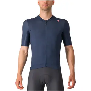 Castelli Espresso Jersey - Maillot vélo homme Belgian Blue / Silver Moon XL