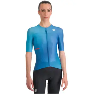 Maillot manches courtes femme sportful light bleu pas cher