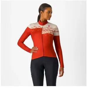 Castelli Unlimited W Thermal 2 Jersey - Maillot vélo femme Red Ochre /...Vendu parhardloop