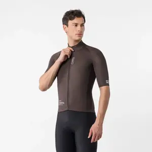 Veste coupe-vent Castelli DO.DI.CI. Rosso Corsa marron foncé - M pas cher