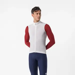 Gilet coupe-vent Castelli Espresso 2 blanc crème - XXL pas cher