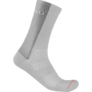 Chaussettes Castelli Logo 18 Merino gris clair - XXL pas cher