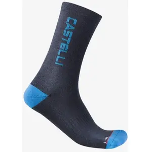 Chaussettes Thermiques Castelli Sweetspot 20 bleu foncé bleu vif - S-M pas cher