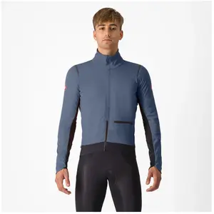 Castelli Alpha Doppio RoS Jacket - Veste vélo homme Twilight Blue / Si... pas cher