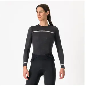 Comparateur de prix : Castelli Merino Seamless Baselayer - Maillot vélo femme Black L / XL