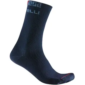 Chaussettes unisexe castelli bandito merino 18 bleu pas cher