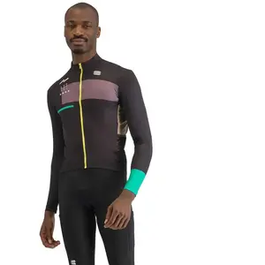 Maillot Sportful Breakout Supergiara manche longue noir foncé lilas - M pas cher