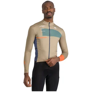 Maillot Sportful Breakout Supergiara manche longue beige clair bleu - M