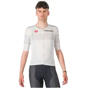 Castelli Maillot manches courtes Race GIRO D'ITALIA Maglia Bianca 2024 pas cher