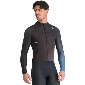 Maillot Sportful Bodyfit Pro Thermal manche longue noir mat bleu - XL pas cher
