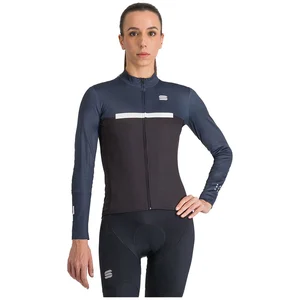 Comparateur de prix : Maillot Sportful Pista Thermal manche longue bleu marine noir femme - M