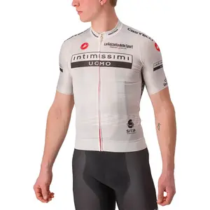 Castelli Maillot manches courtes Race GIRO D'ITALIA Maglia Bianca 2023 pas cher