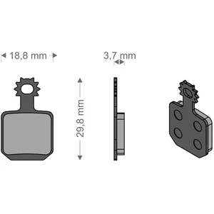 Brenta Ciclo Plaquettes De Frein à Disque Frittées Mt5/mt7 Magura (4 P...Vendu parbikeinn