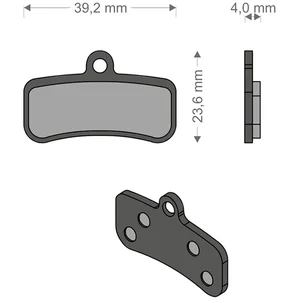 Brenta Ciclo Plaquettes De Frein à Disque Frittées Xtr/quadien Shimano... pas cher