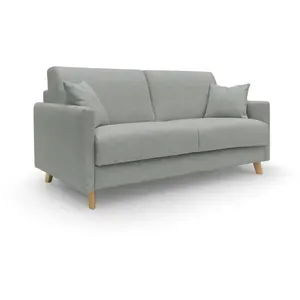 Divani.store Divani Edgar Canapé lit convertible - Gris clair
