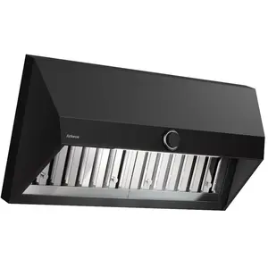 AIRFORCE hotte murale VIS HEAD FREE NO DROP (Nero antracite, 90 cm - A... pas cher