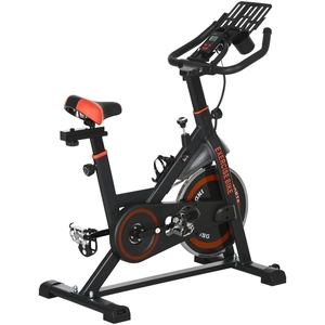 HOMCOM Vélo d'Appartement avec Volant d'Inertie de 8 kg et Écran LCD, ... pas cher