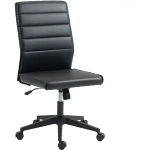 HOMCOM Chaise de Bureau Ergonomique et Réglable avec Dossier Incurvé, ... pas cher
