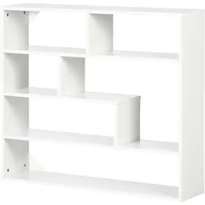 HOMCOM Bibliothèque Murale Moderne en Bois à 4 Niveaux, 94x19.5x80cm, ... pas cher