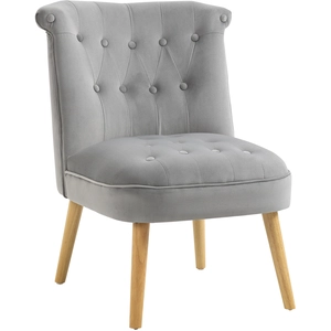 HOMCOM Fauteuil Moderne pour Salon et Salle à Manger avec Siège Rembou...
