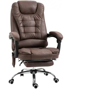 Vinsetto Fauteuil de Bureau Massant avec Chauffage, Inclinaison et Hau... pas cher