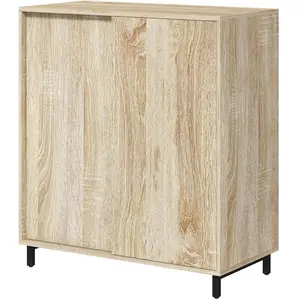 HOMCOM Mobile Scarpiera a 4 Livelli en Truciolato et Acier avec Étagères Ajustables, max 12 Paires 80x40x93 cm pas cher