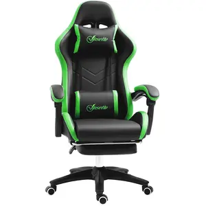 Vinsetto Chaise de Gaming avec Hauteur Réglable et Dossier Inclinable,... pas cher