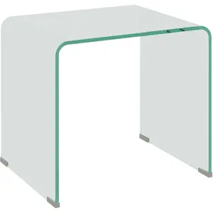 HOMCOM Table Basse en Verre Trempé Moderne pour Salon avec Design Mono... pas cher