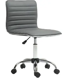 HOMCOM Chaise de Bureau Ergonomique en Cuir PU avec Hauteur Réglable, ... pas cher