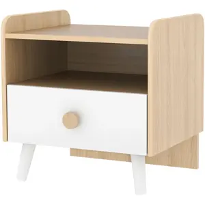 AIYAPLAY Table de chevet enfant table de nuit enfant avec tiroir et ni... pas cher