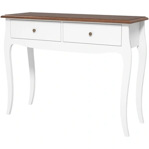 HOMCOM Tavolo Consolle Moderne avec 2 Tiroirs en Bois, 100x35x76,5 cm,... pas cher