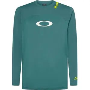 Maillot Oakley Free Ride RC manches longues bleu foncé blanc - M pas cher